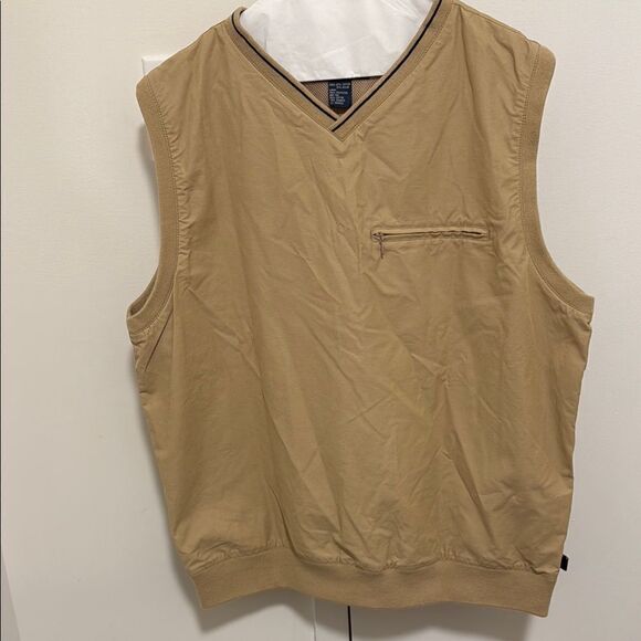 NWOT Polo Golf Ralph Lauren Tan Vest. Size Large. - Picture 1 of 9